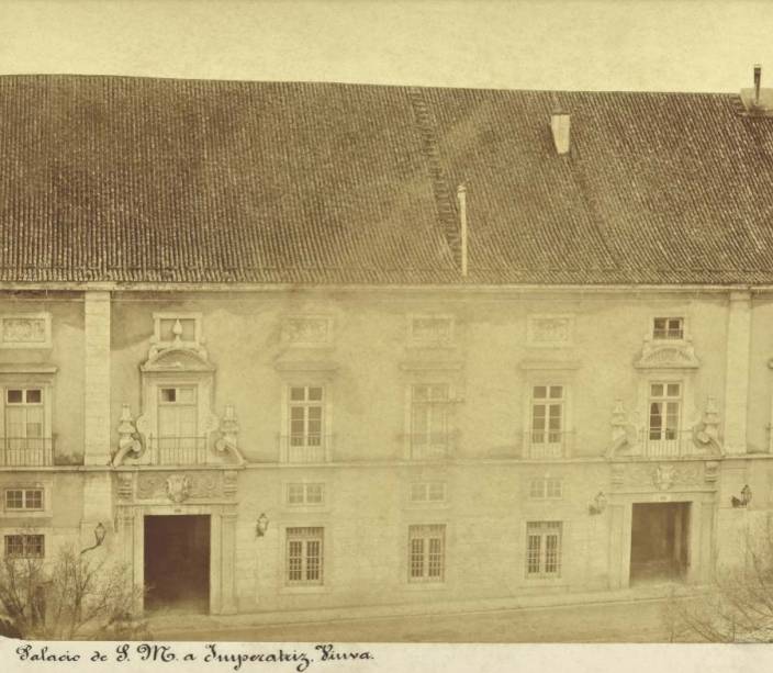 Palácio das Janelas Verdes, residência de D. Amélia, madrasta de D. Pedro, a quem ele tratava como mãe -