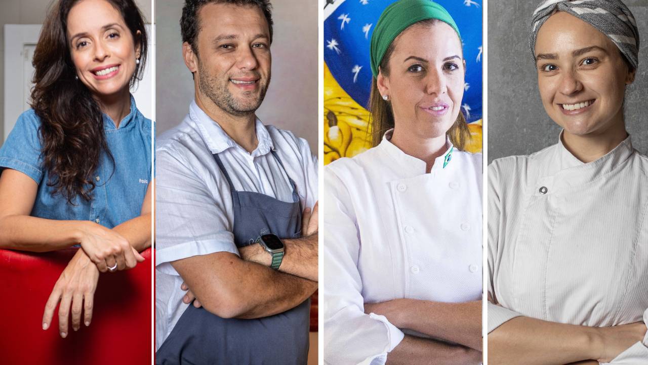 Paula Labaki, Thomas Troisgros, Morena Leite e Giovanna Perrone