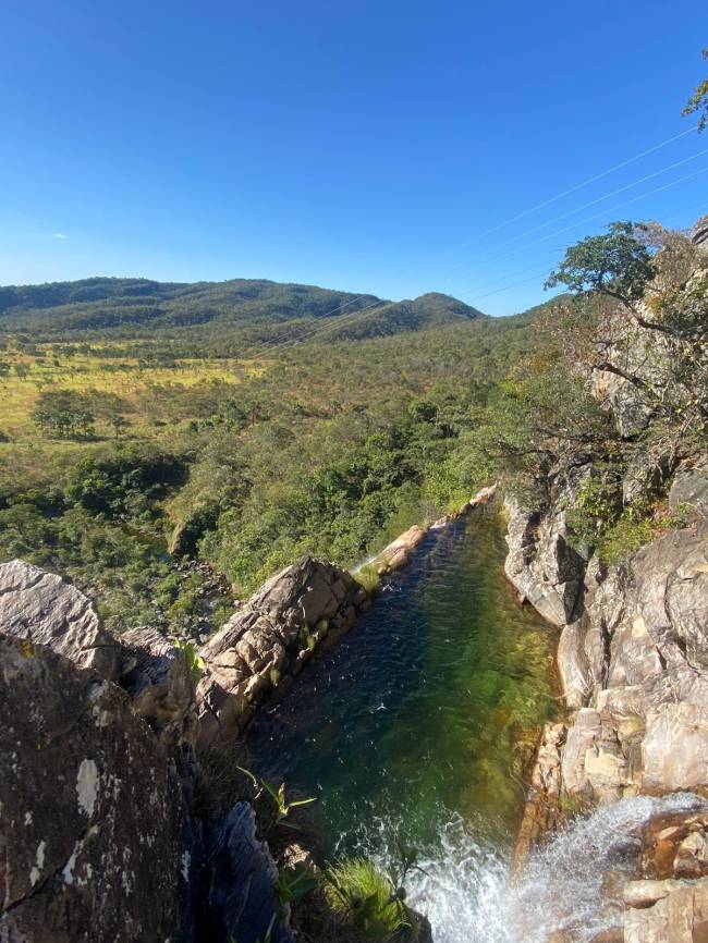 Cachoeira Borda Infinita no Parque Nacional da Chapada dos Veadeiros