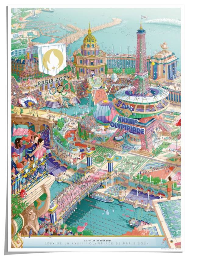 Pôster Olimpíada de Paris – Pôster Olimpíada de Paris –