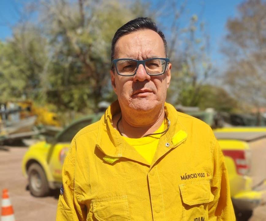 Marcio Ferreira Yule, do Ibama, uma das lideranças das brigadas de incêndio do Pantanal.