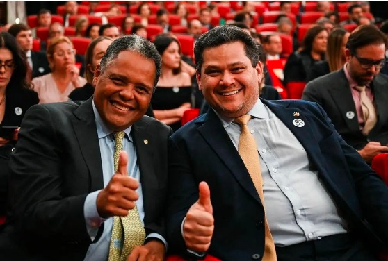 Deputado Antônio Brito (PSD) e senador Davi Alcolumbre (União)