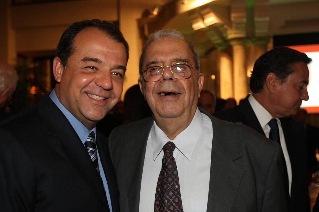 O ex-governador do Rio, Sérgio Cabral Filho, e seu pai, o jornalista Sérgio Cabral