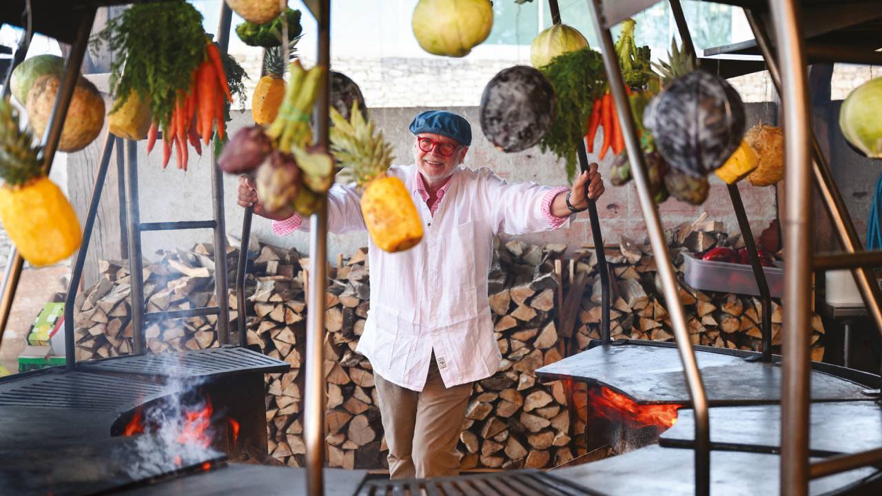 CHURRASCO “VERDE” - Mallmann: preparo de legumes e frutas nas chamas
