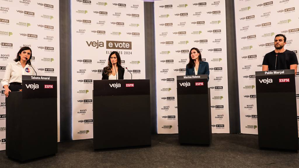 3D-(3)-119A7313.JPG DEBATE - No evento de VEJA: apenas Tabata Amaral e Marina Helena enfrentaram o coach