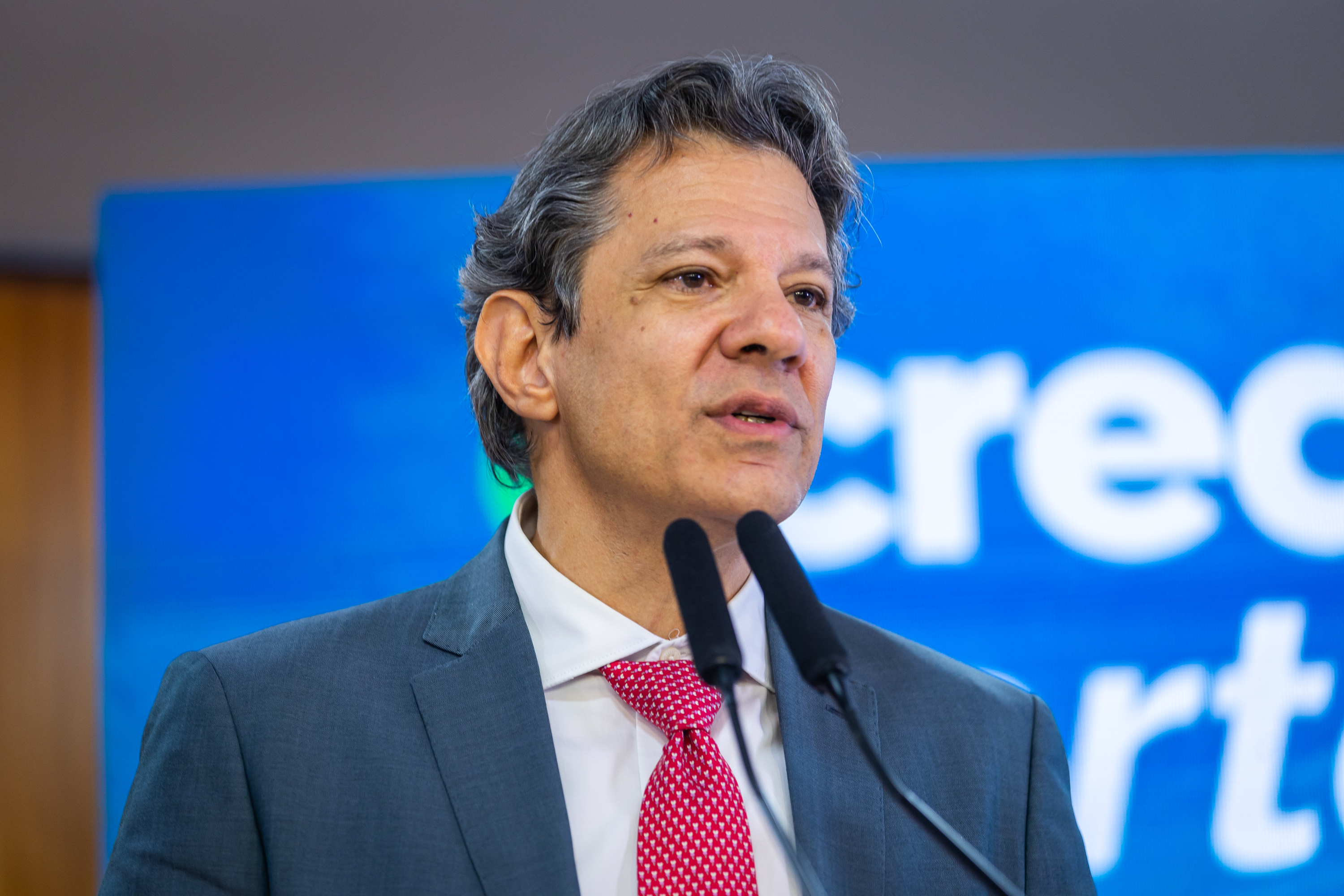 O ministro da Fazenda, Fernando Haddad
