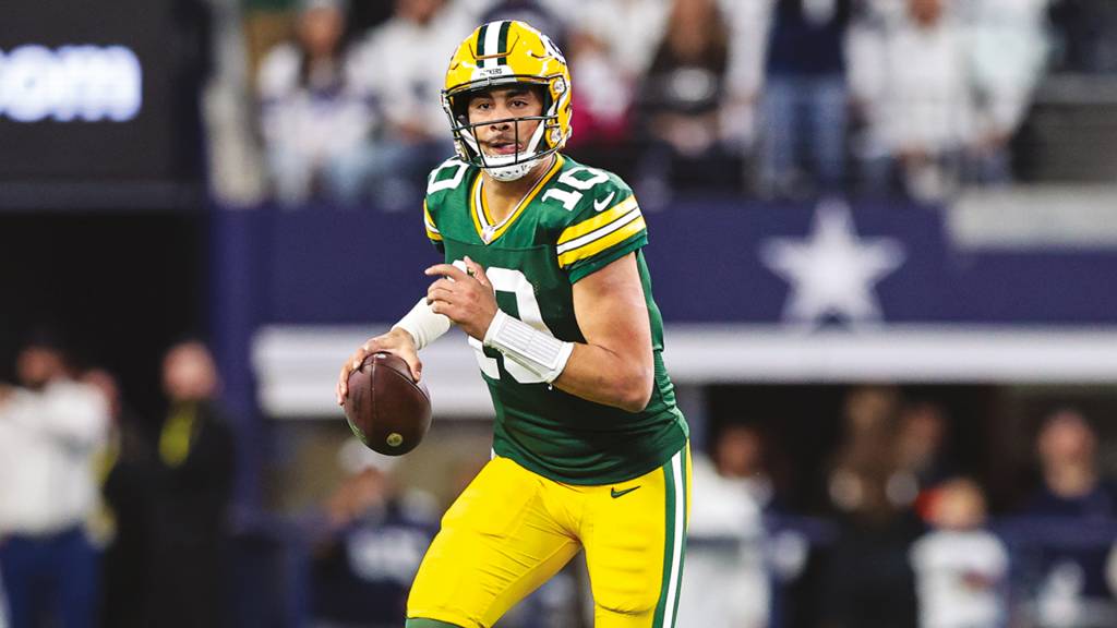 GettyImages-1925911131.jpg VERDE-AMARELO - Jordan Love: o comandante do ataque dos Packers é estrela cultuada da bola oval