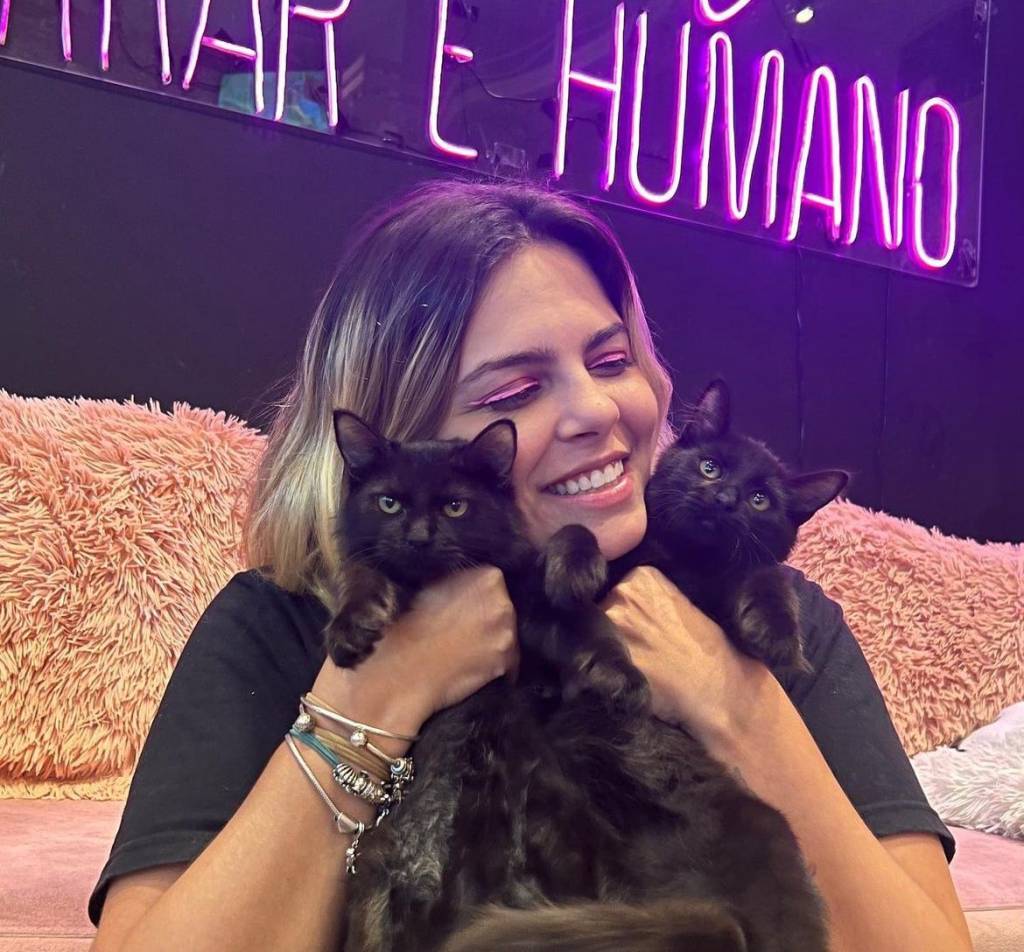 Como empresária passou a reunir gatos para adoção em cafeterias no Rio