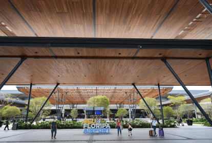 Entrada do Aeroporto Internacional de Florianópolis