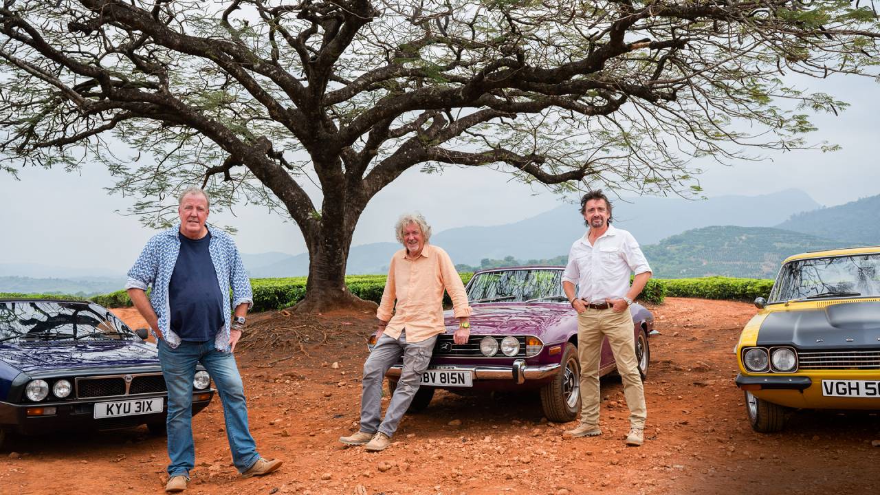 A ÚLTIMA VIAGEM - Clarkson (à esq.), May e Hammond: aventura no Zimbábue e em Botsuana
