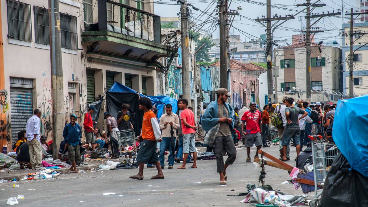 Cracolândia no centro de São Paulo