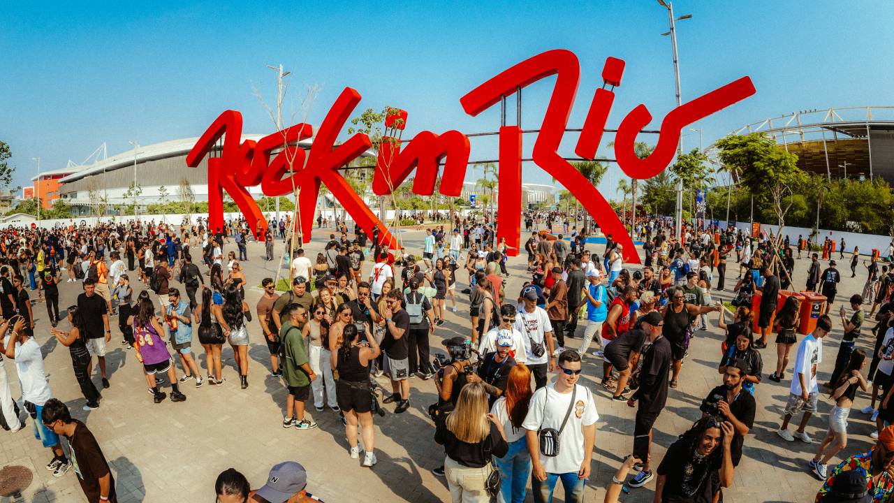 Pórtico de entrada do Rock in Rio 2024 (13/09/2024)