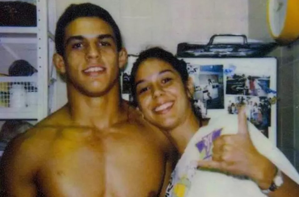 Vitor Belfort e a irmã Priscila, que desapareceu há 20 anos