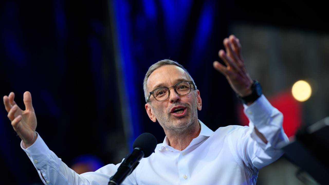 Herbert Kickl, líder do Partido Liberal da Áustria