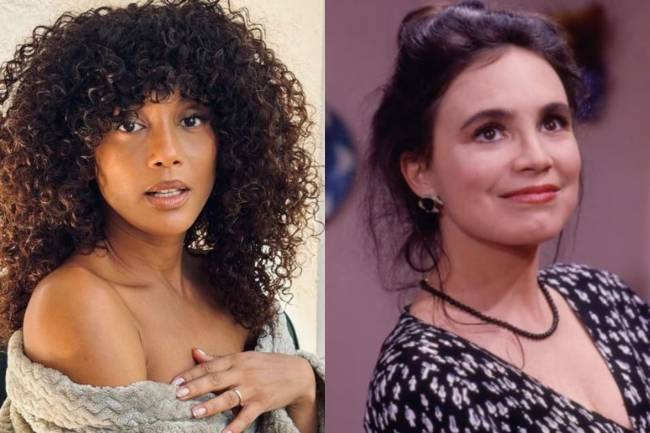Taís Araujo e Regina Duarte como Raquel em 'Vale Tudo' (1988)