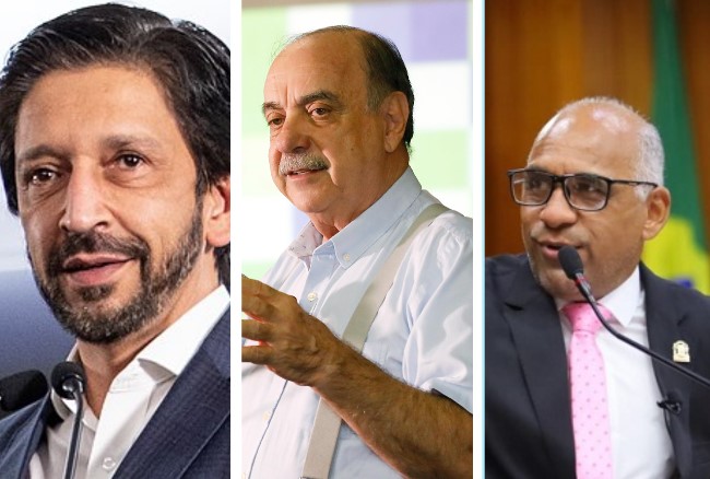 ELEIÇÕES: Os prefeitos de São Paulo, Ricardo Nunes; de Belo Horizonte, Fuad Noman; e de Goiânia, Rogério Cruz