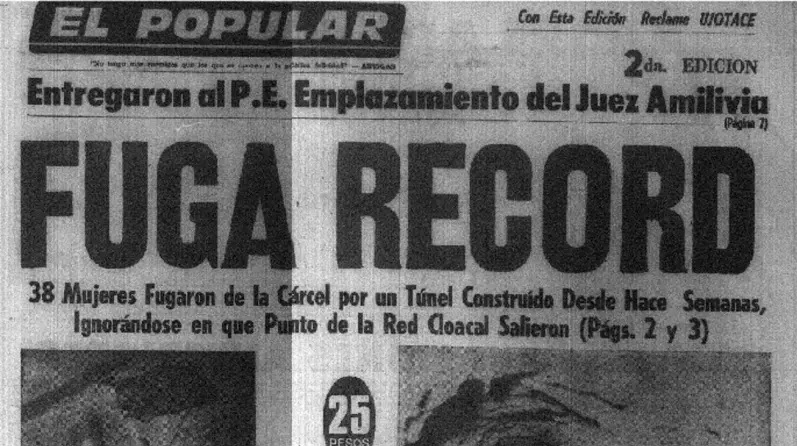 'Fuga recorde': jornal El Popular, do Uruguai, traz notícia que surpreendeu o país em julho de 1971 -
