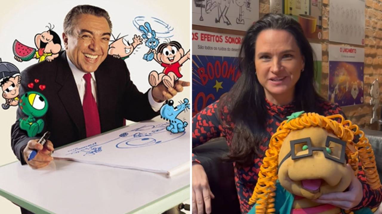 Mauricio de Sousa e Mariana Caltabiano
