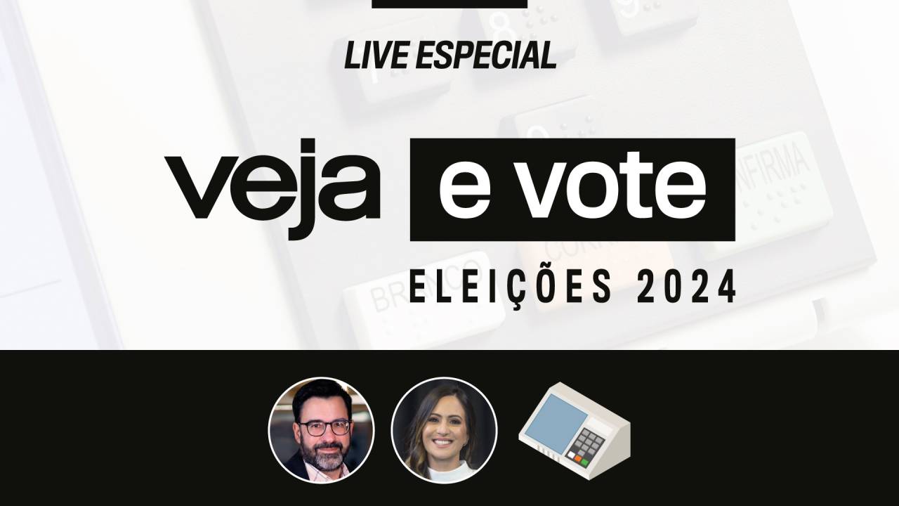 montagem de divulgação da live especial de apuração das eleições 2024