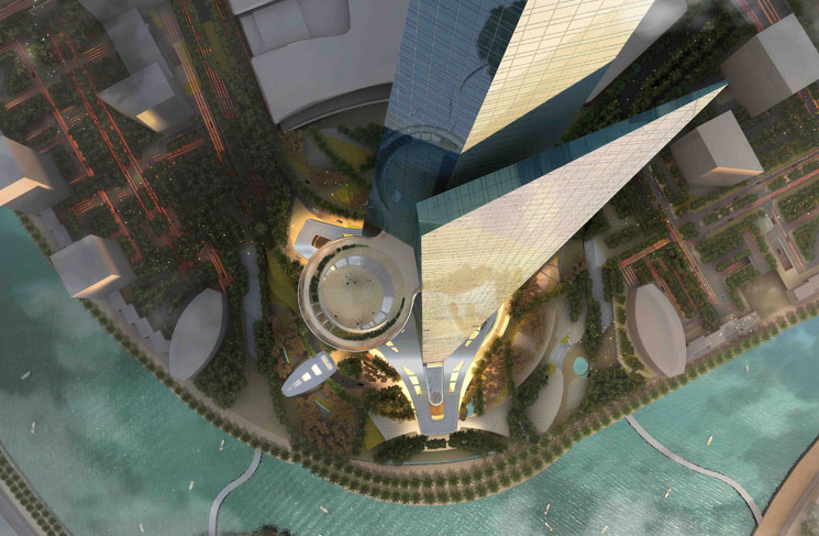Ilustração da Torre de Jeddah.