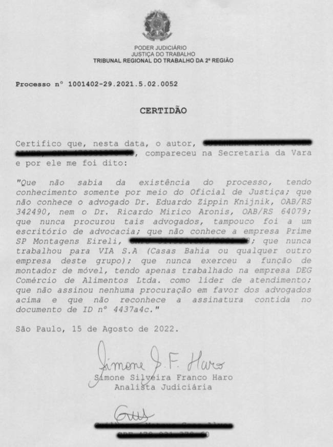 certidão certidão