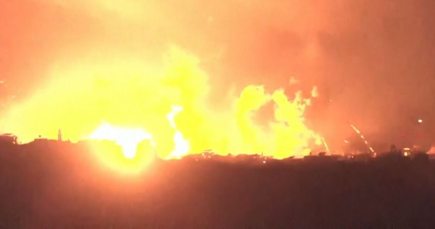 Explosão próxima ao aeroporto de Beirute, no Líbano. 03/10/2024