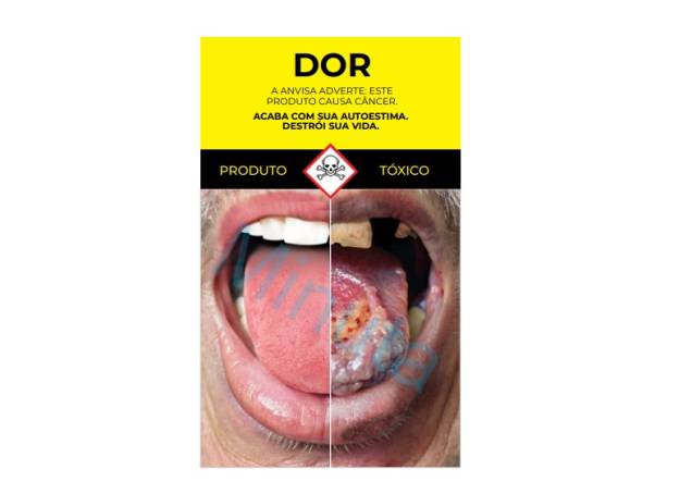 Câncer de boca foi lembrado nas novas advertências Câncer de boca foi lembrado nas novas advertências