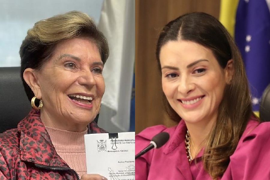 A prefeita de Ponta Grossa (PR), Elizabeth Schmidt (União Brasil), e a deputada estadual Mabel Canto (PSDB)