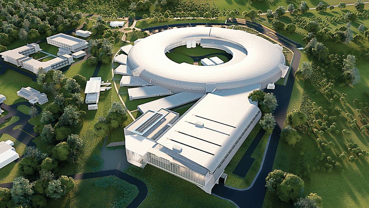 FUTURO - Imagem em computador do Orion, que será instalado em Campinas (SP): acoplado a um acelerador de partículas
