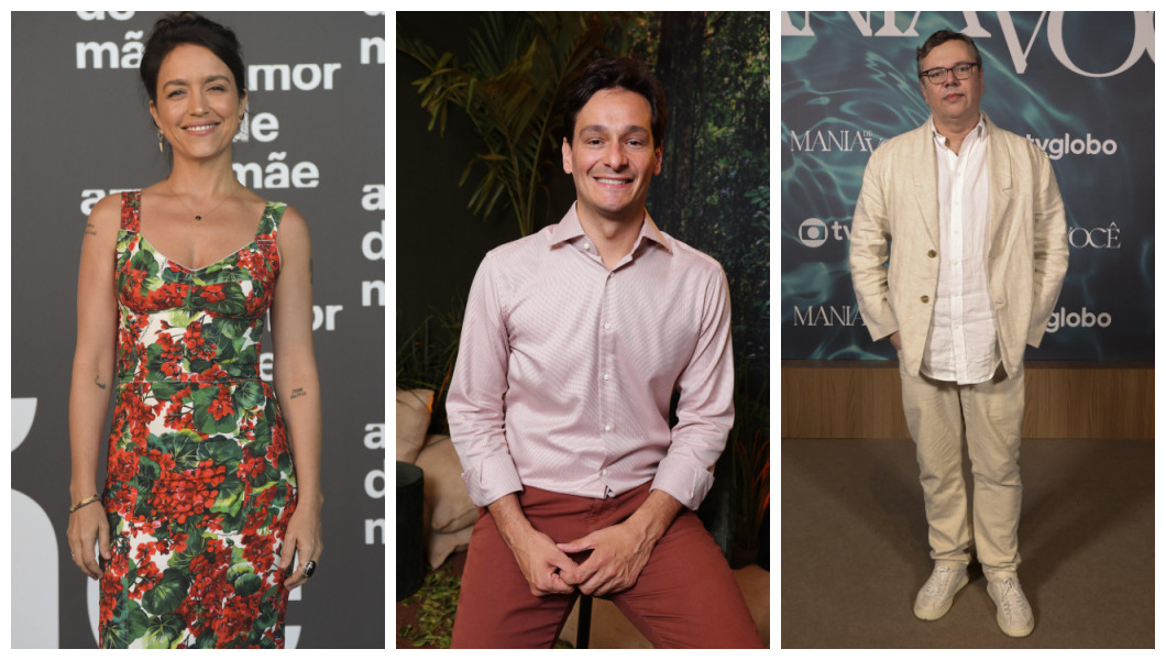 Manuela Dias, Bruno Luperi e João Emanuel Carneiro