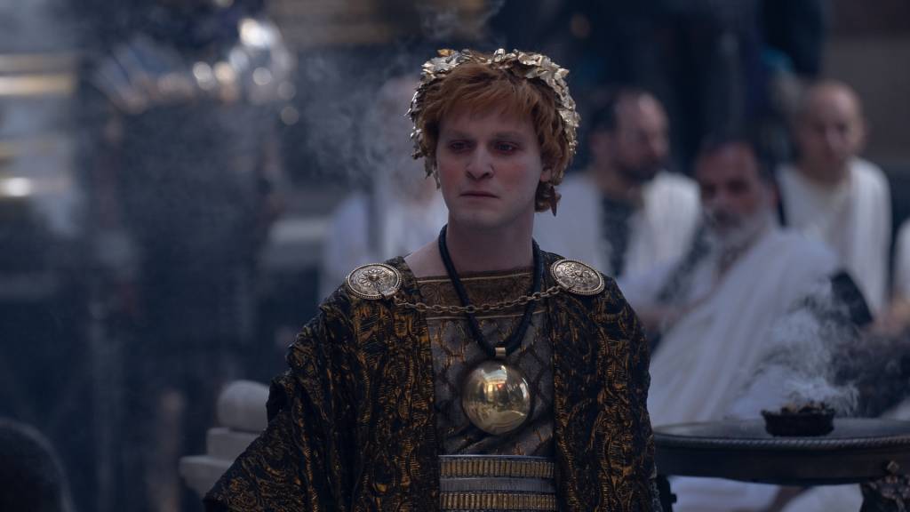gladiadorcaracalla O ator Fred Hechinger como o imperador Caracalla em 'Gladiador 2' -