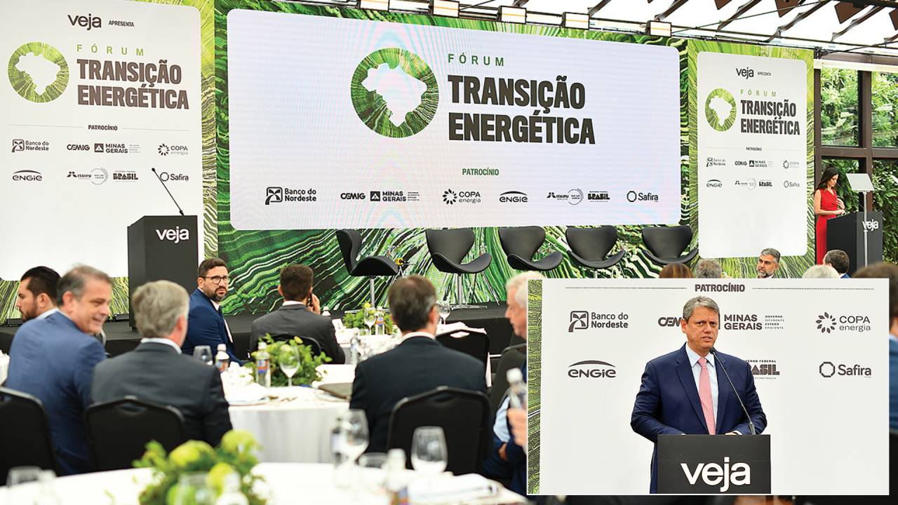 JUNTOS - O Veja Fórum reuniu executivos e autoridades, como o governador Tarcísio de Freitas