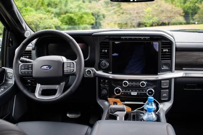 Ford f150 interior Interior da Ford F-150 Lariat