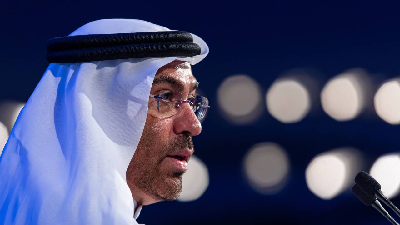 O O ministro de Estado dos Emirados Árabes, Ahmed Al Sayegh.