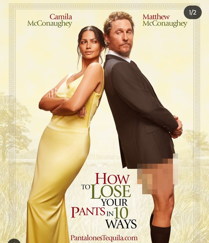 Matthew McConaughey e Camila Alves: propaganda de tequila