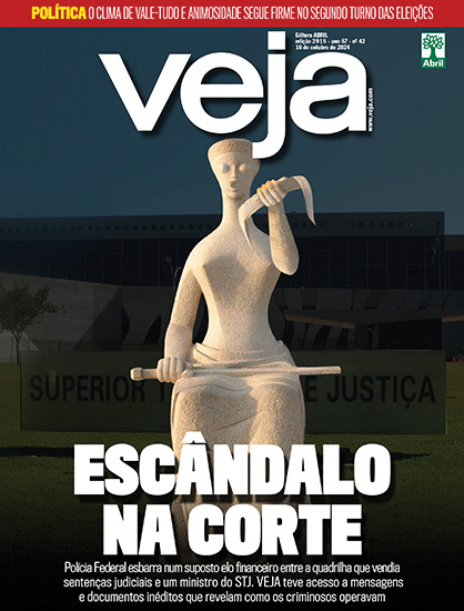 -VJ-CAPA-2915 PRIMEIRA MÃO - VEJA: reportagem revelou detalhes do esquema criminoso que operava nos tribunais