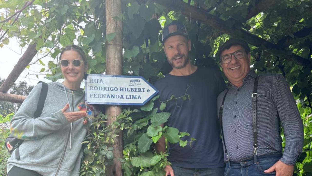 Fernanda Lima, Rodrigo Hilbert e Olivardo Saqui