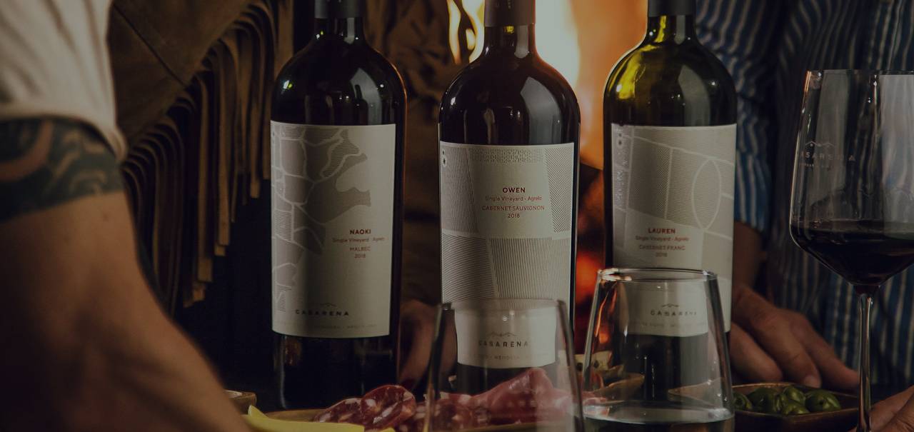 A linha Single Vineyard, da Casarena, é produzida com uvas provenientes dos quatro vinhedos