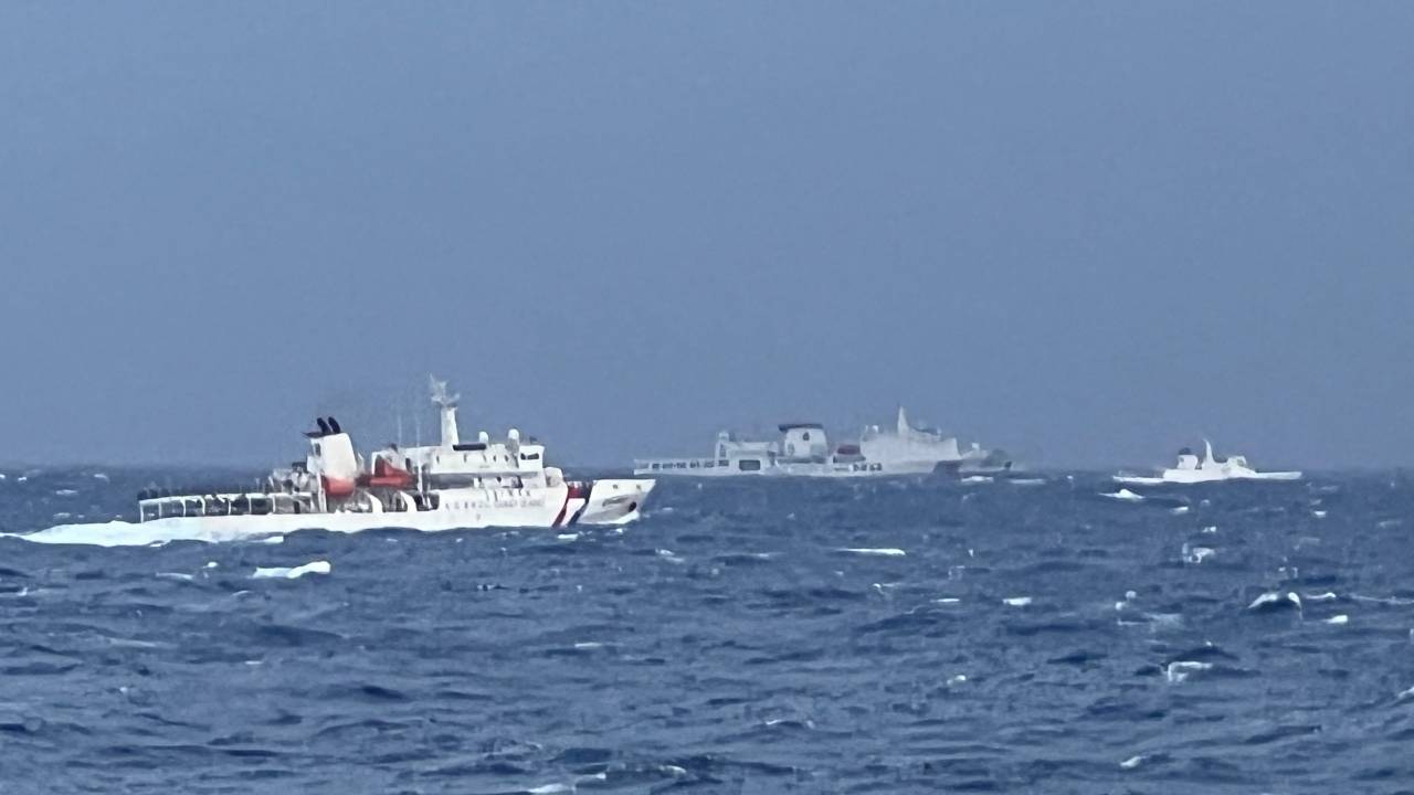 Navios chineses avistados perto da costa leste de Taiwan. 07/12/2024