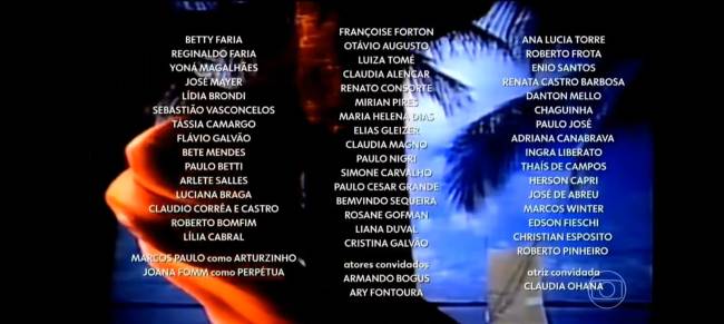 Créditos Tieta Nome de Cássio Gabus Mendes não entra nos créditos da reprise de 'Tieta'