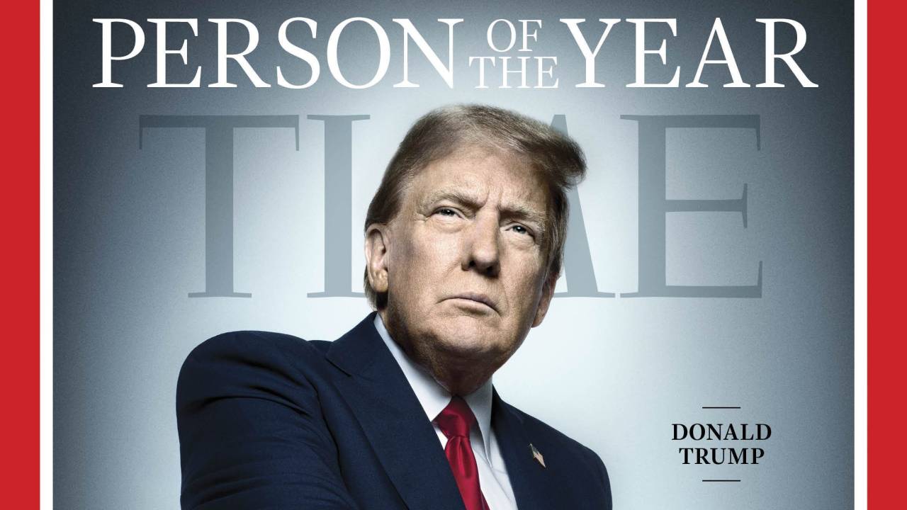 Capa da revista 'Time': Donald Trump é a pessoa do ano. 12/12/2024 -