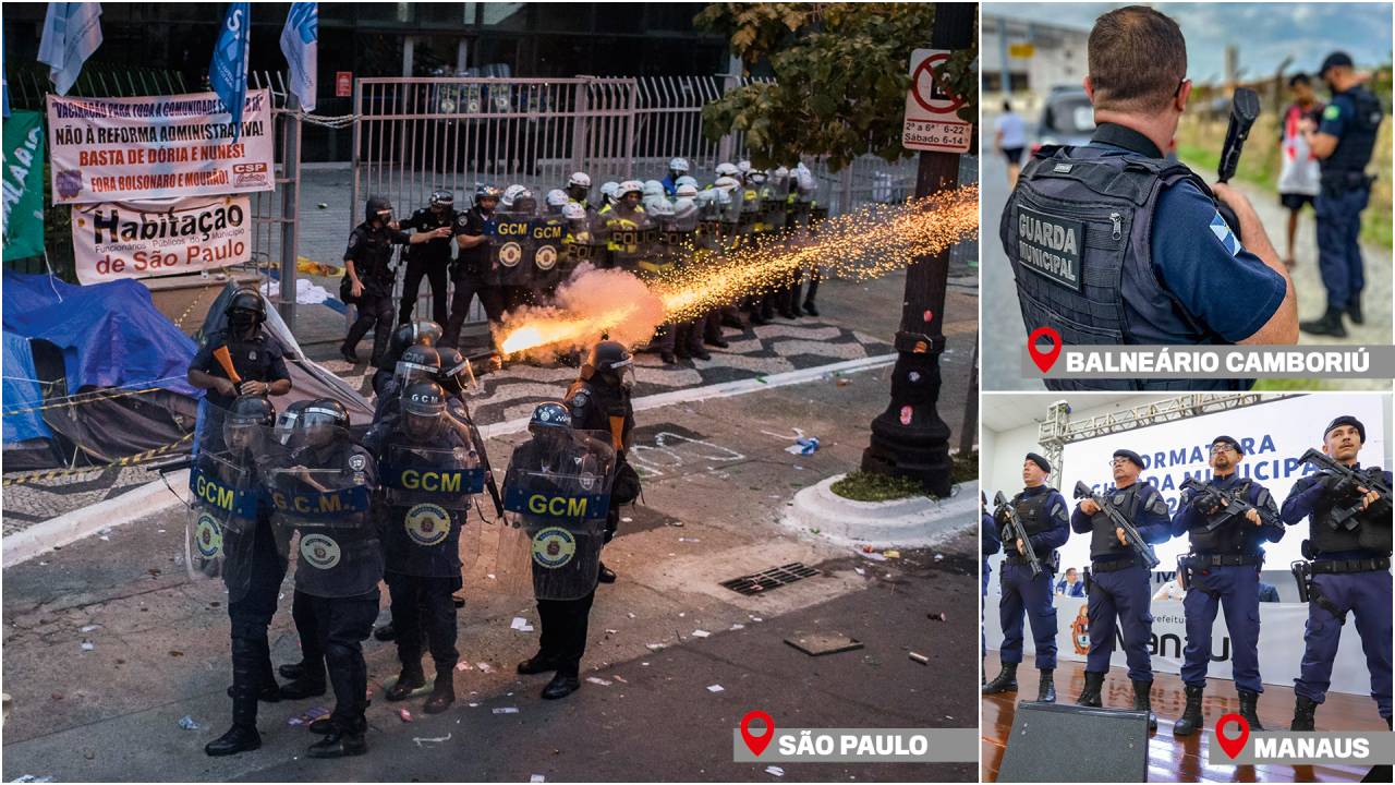 ARTILHARIA PESADA - Agentes pelo país: fuzis, submetralhadoras, carabinas e “caveirões”