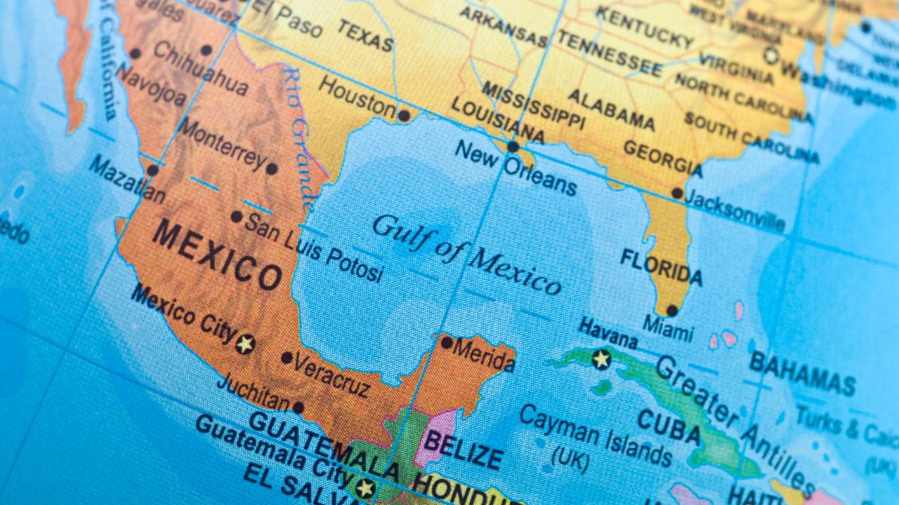 Mapa com localização do Golfo do México: EUA querem mudar nome e Google confirma que seguirá orientações -