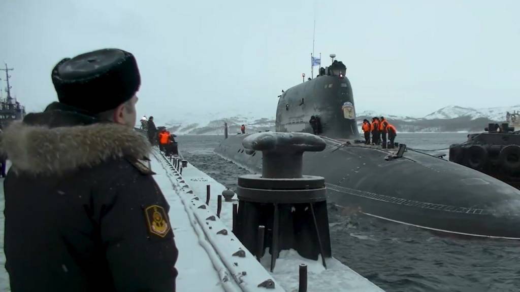 Rússia transfere ao Ártico novo submarino nuclear, que bate à porta da Otan