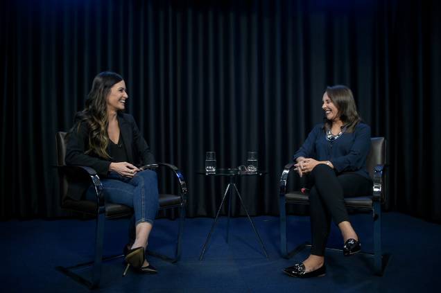 Marcela Rahal e Renata Abreu, durante entrevista para o programa Amarelas On Air Marcela Rahal e Renata Abreu, durante entrevista para o programa Amarelas On Air