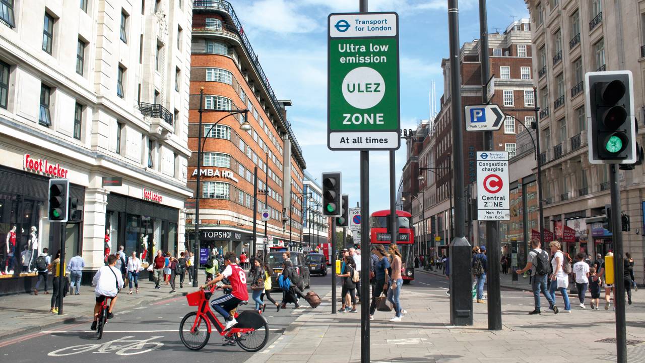 POLUIU, PAGOU - Área de Londres com taxa para veículos: maior zona de baixa emissão de carbono do mundo