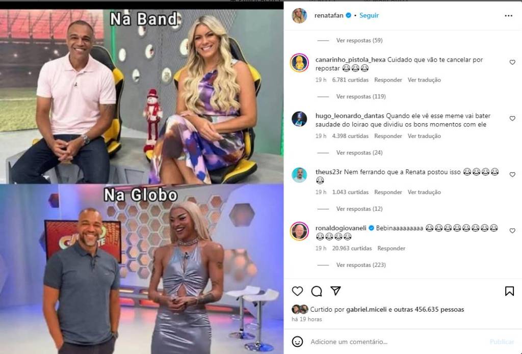 instagram-post-renata-fan-denilson-pablo-vittar-2 Comentários no post de Renata Fan