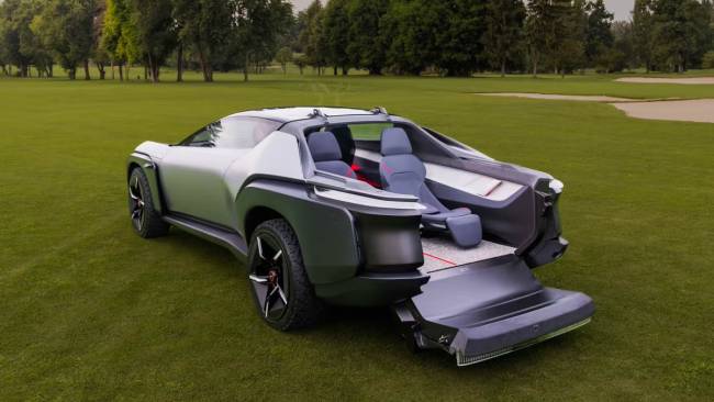 italdesign-ces- Mostrado pelo estúdio ItalDesign, o Quintessenza é um protótipo que mescla esportivo e picape