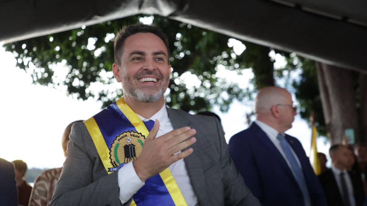 Léo Moraes foi empossado como prefeito de Porto Velho, capital de Rondônia, no dia 1º de janeiro