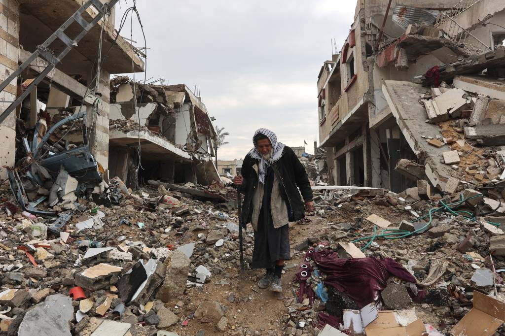 A reação dos palestinos à escala da destruição no retorno ao norte de Gaza